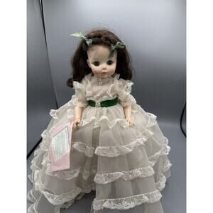 Vintage Madame Alexander Scarlett 1591 14” Doll Box Tag Stand Gone With The Wind